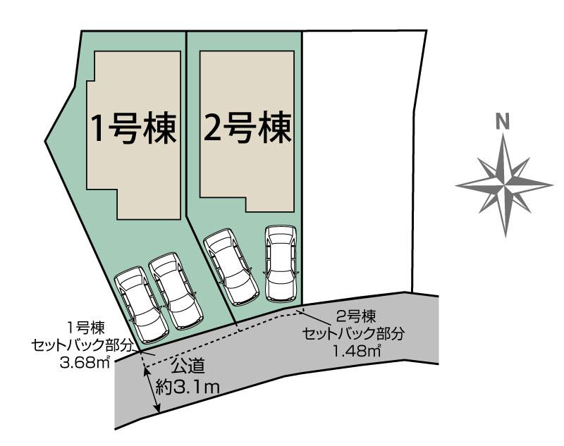 ブルーミングガーデン神戸市垂水区名谷町１期２棟の見取り図