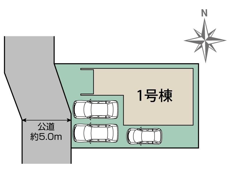 ブルーミングガーデン豊橋市高師町西沢１棟の見取り図