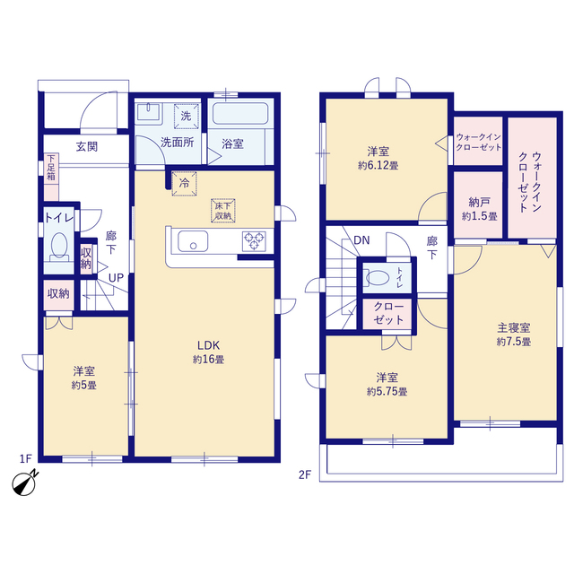 グラファーレ4337碧南市日進町２期３棟の見取り図