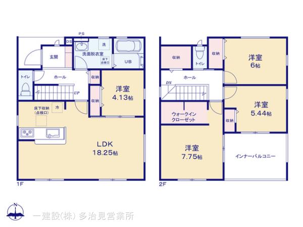 リーブルガーデン大治町長牧向の見取り図