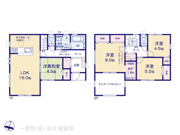 リーブルガーデン宇土市築籠町の見取り図