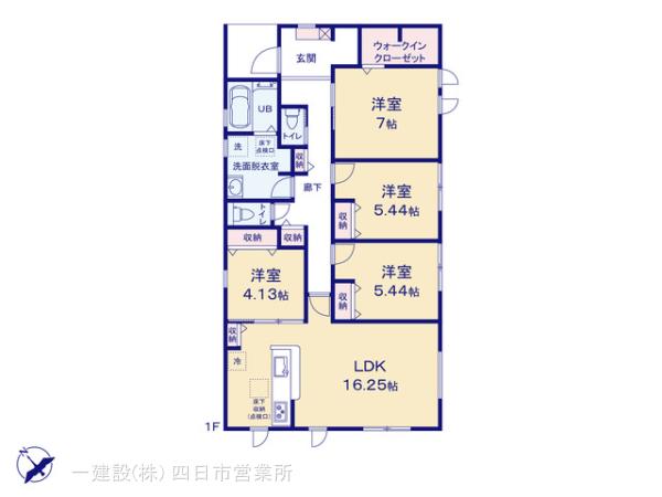リーブルガーデン桑名市小泉第４の見取り図