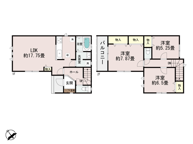 ハートフルタウン明石魚住町西岡2302番の見取り図