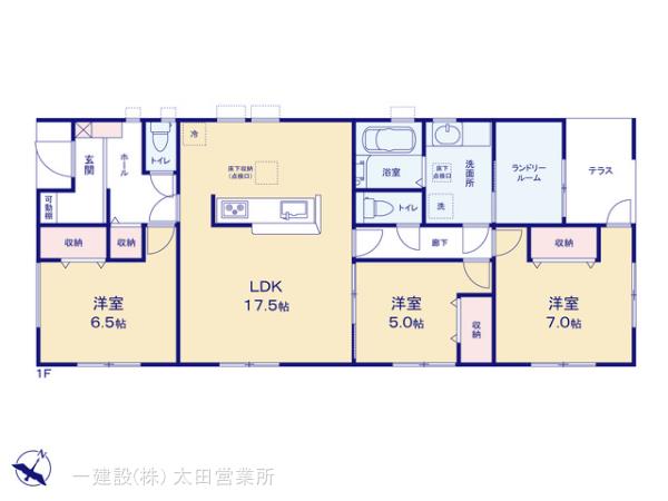 リーブルガーデン桐生第27相生町の見取り図