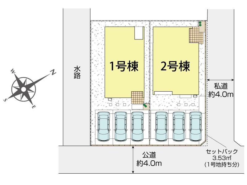 ブルーミングガーデン久喜市南４丁目２棟の見取り図