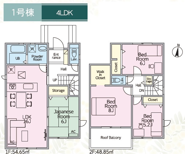 リナージュ春日井市桃山町２丁目０１期の見取り図