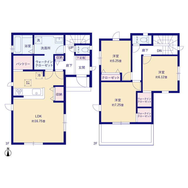 グラファーレ4308春日部市南中曽根８期１棟の見取り図