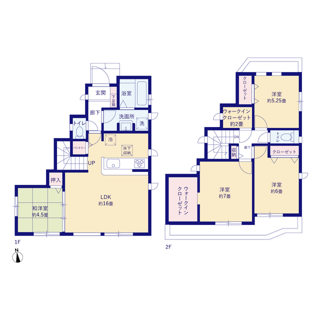 グラファーレ4263府中市小柳町１６期２棟の見取り図