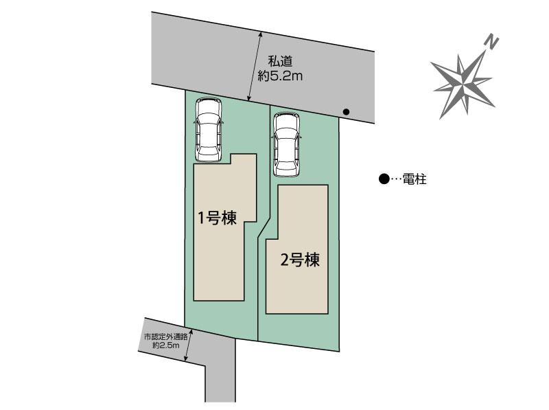 ブルーミングガーデン府中市是政１丁目２棟の見取り図