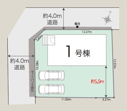 リナージュ柏新逆井１丁目　第１期の見取り図