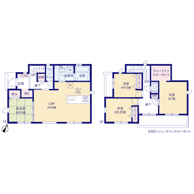 グラファーレ4263清瀬市竹丘５期２１棟の見取り図