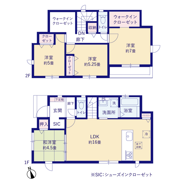 グラファーレ4263府中市多磨町７棟の見取り図