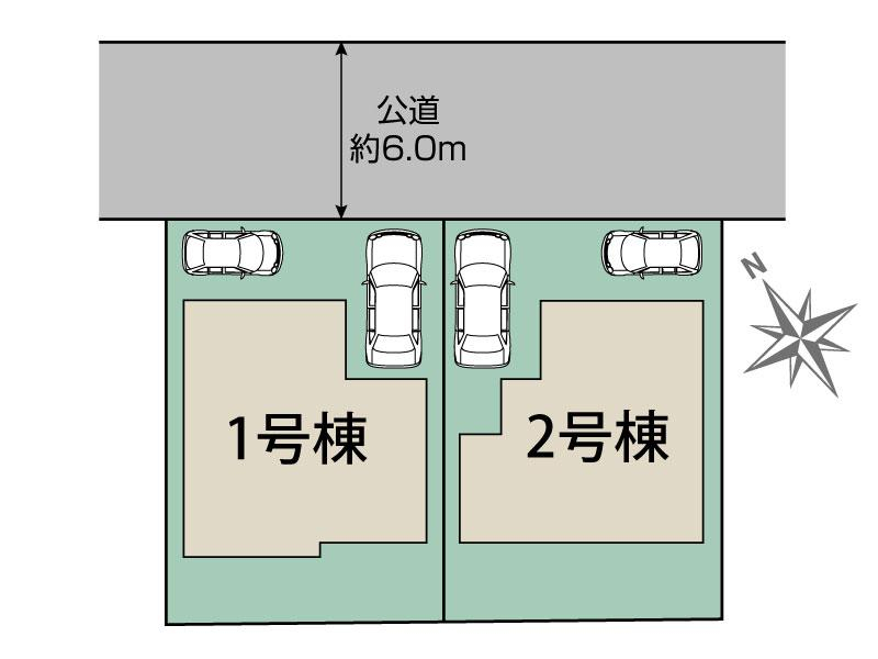 ブルーミングガーデン千葉市花見川区宮野木台４丁目２棟の見取り図