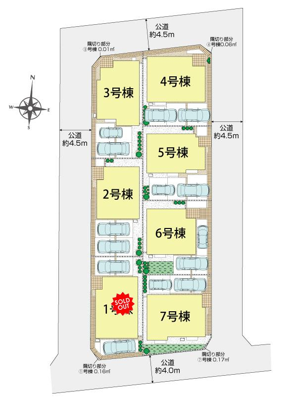 ブルーミングガーデン三鷹市野崎４丁目７棟の見取り図