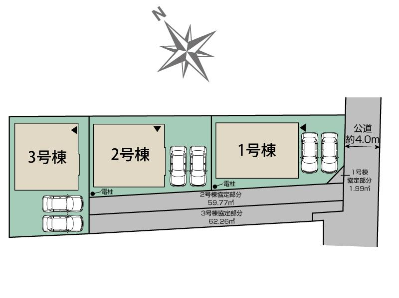 ブルーミングガーデン柏市旭町６丁目３棟の見取り図