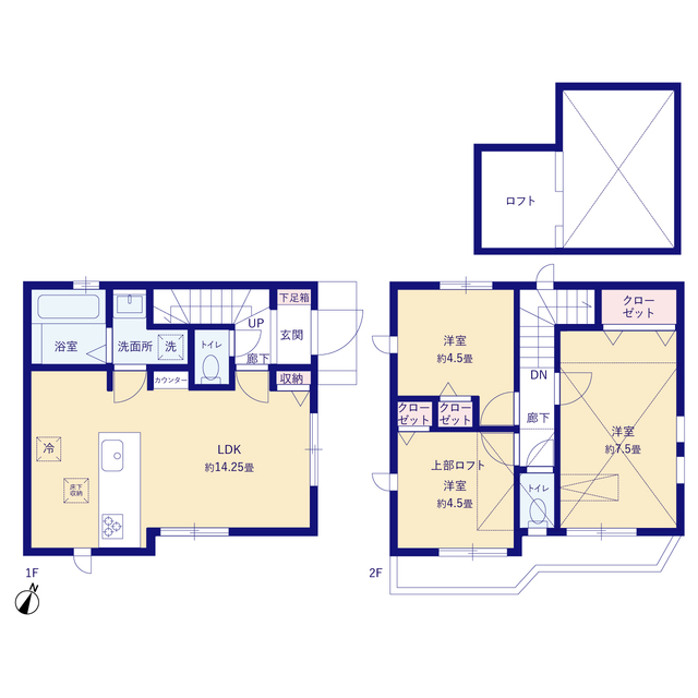 グラファーレ4210練馬区貫井４期１棟の見取り図