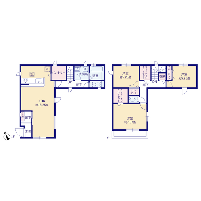 グラファーレ4232東久留米市八幡町３期２棟の見取り図