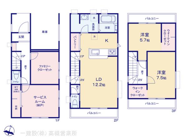 リーブルガーデン淀川区塚本の見取り図