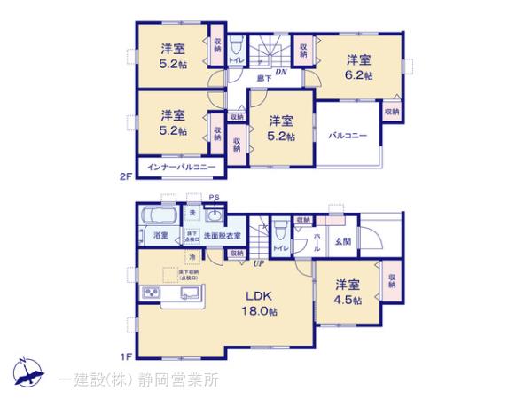 リーブルガーデン牧之原市静波2期の見取り図