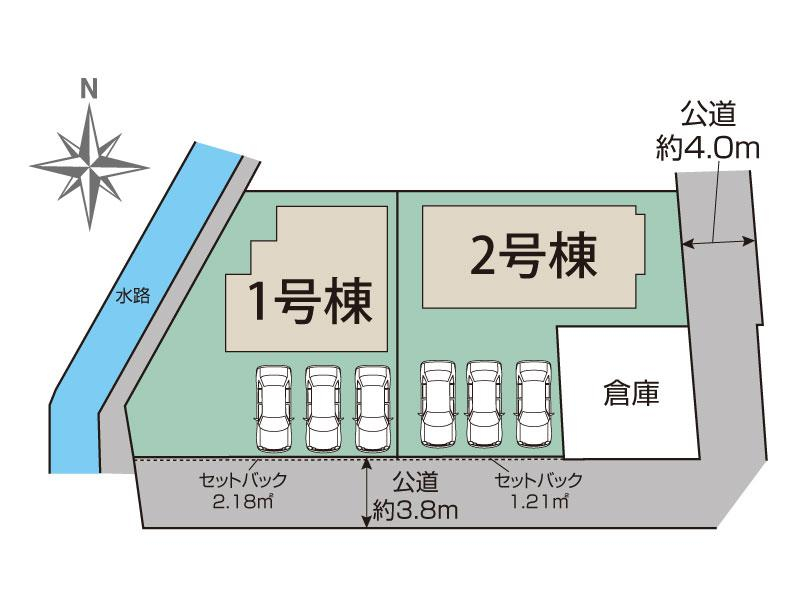 ブルーミングガーデン四街道市大日２棟の見取り図