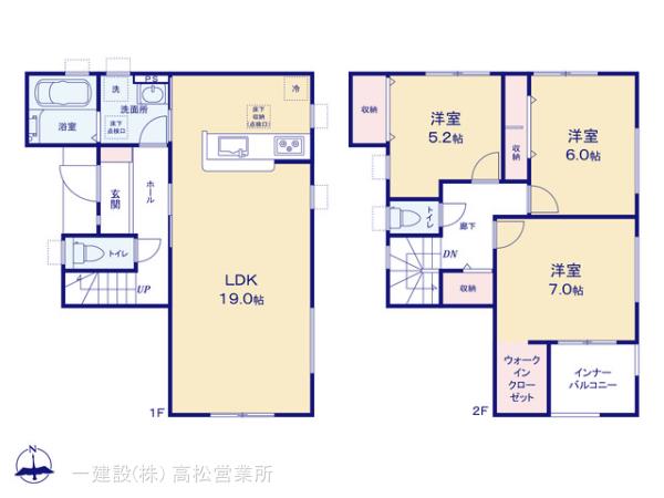 リーブルガーデン高松市朝日町第二の見取り図