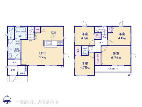 リーブルガーデン三鷹井口の見取り図