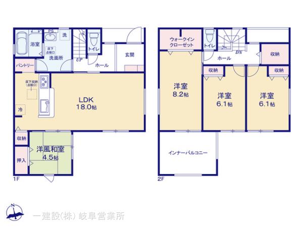 リーブルガーデン本巣市下真桑第２の見取り図