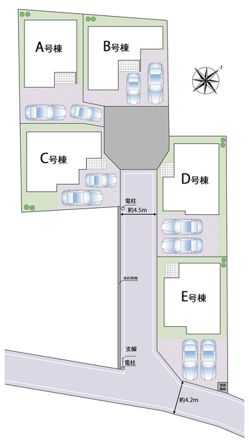 ハートフルタウン三郷市番匠免の見取り図