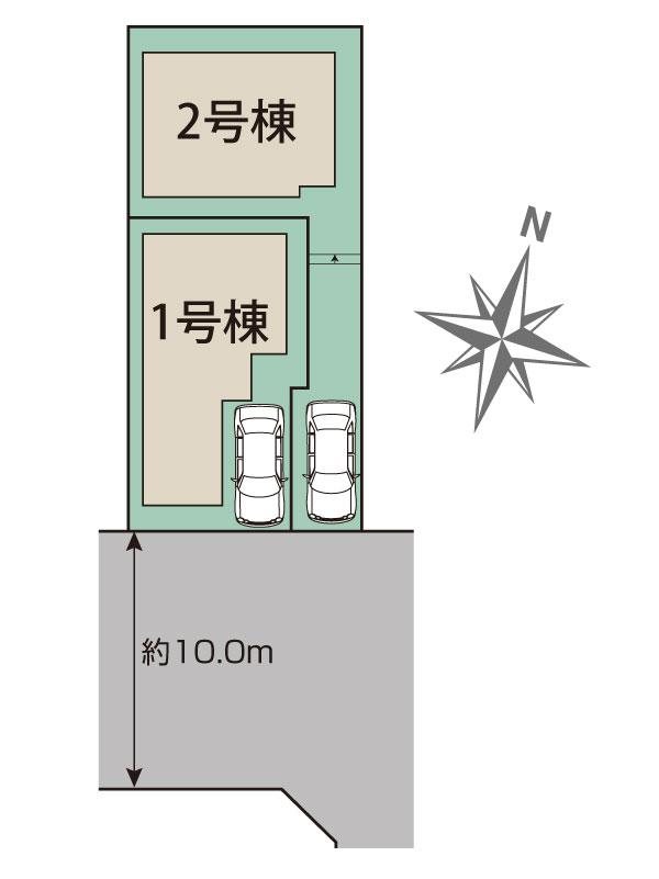 ブルーミングガーデン足立区佐野２丁目２棟の見取り図