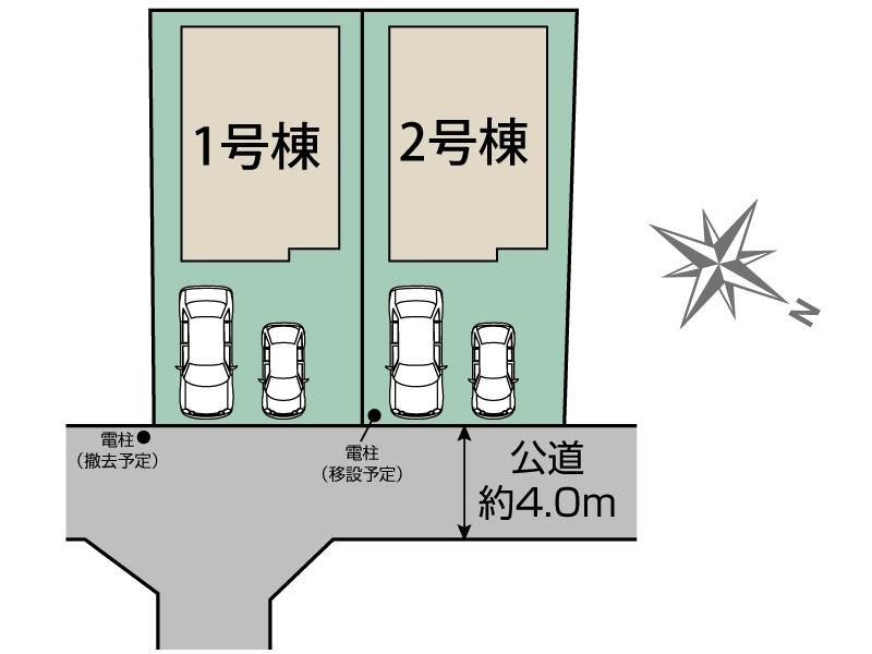 ブルーミングガーデン日野市東豊田１丁目２棟の見取り図