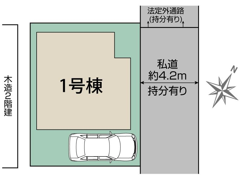 ブルーミングガーデン志木市下宗岡４丁目１棟の見取り図