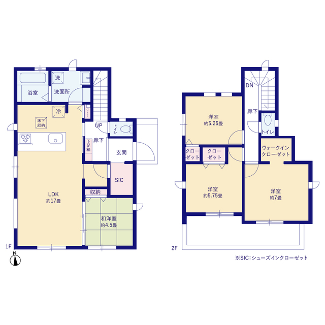 グラファーレ4264小平市栄町７期６棟の見取り図
