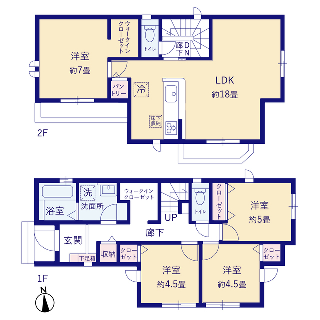 グラファーレ4364西東京市保谷町７期１棟の見取り図
