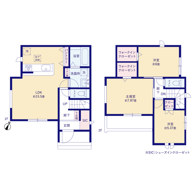 グラファーレ名古屋市打出４期１棟の見取り図