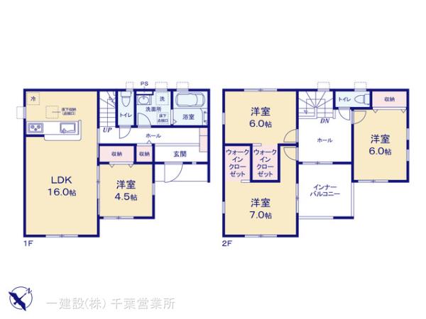 リーブルガーデン八千代台東６丁目第２の見取り図