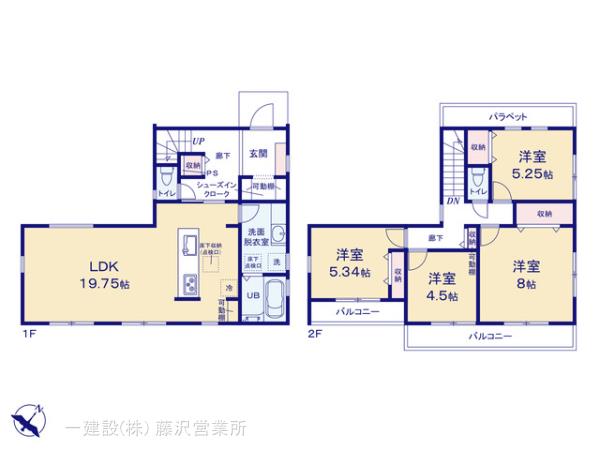 リーブルガーデン磯子区洋光台３丁目第２の見取り図