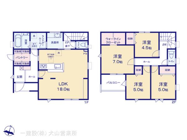 リーブルガーデン春日井市高森台六丁目の見取り図