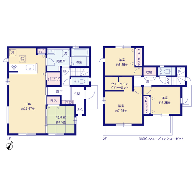 グラファーレ4273船橋市三咲２２期１１棟の見取り図