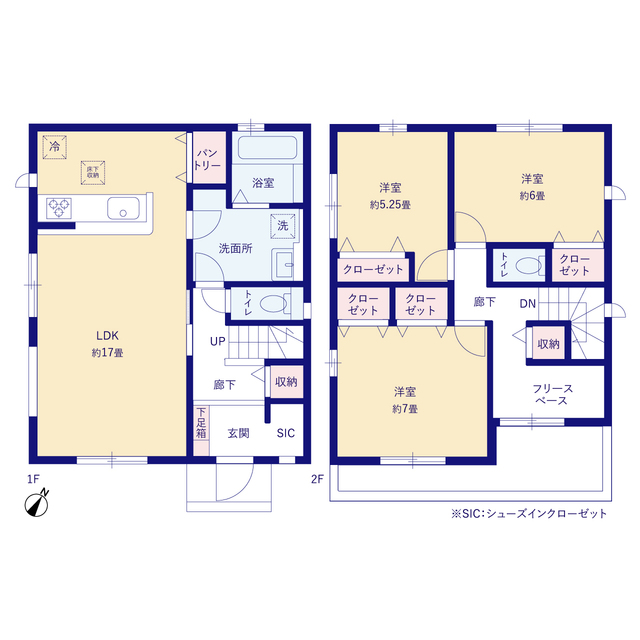 グラファーレ4273船橋市三咲２２期１１棟の見取り図