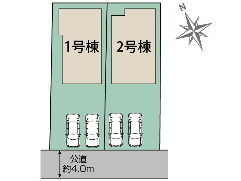 ブルーミングガーデン千葉市稲毛区園生町２棟の見取り図