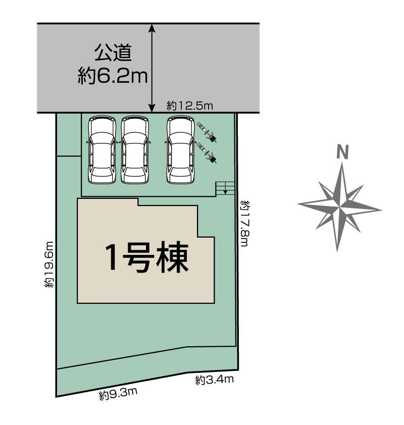 ブルーミングガーデン生駒郡平群町初香台５丁目１棟の見取り図