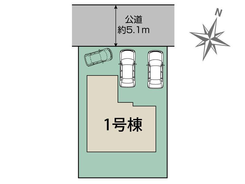 ブルーミングガーデン合志市豊岡３期１棟の見取り図