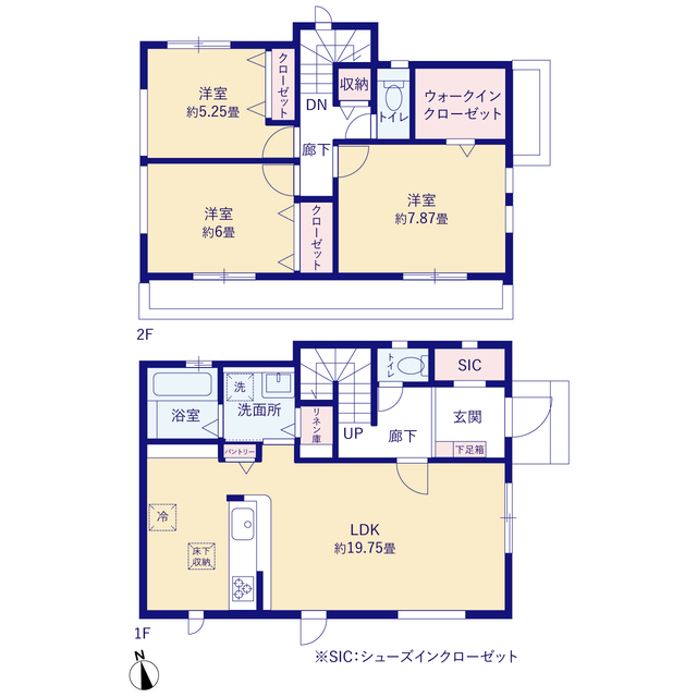 グラファーレ4228海老名市本郷５棟の見取り図