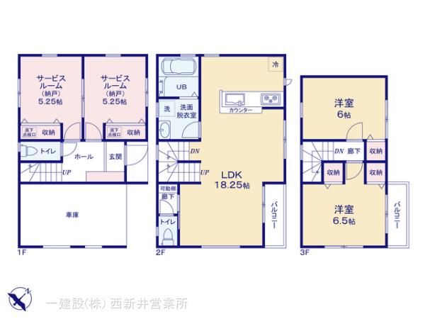 リーブルガーデン江戸川区江戸川８期の見取り図
