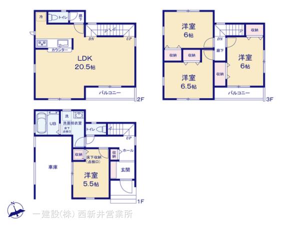 リーブルガーデン足立区小台１７期の見取り図
