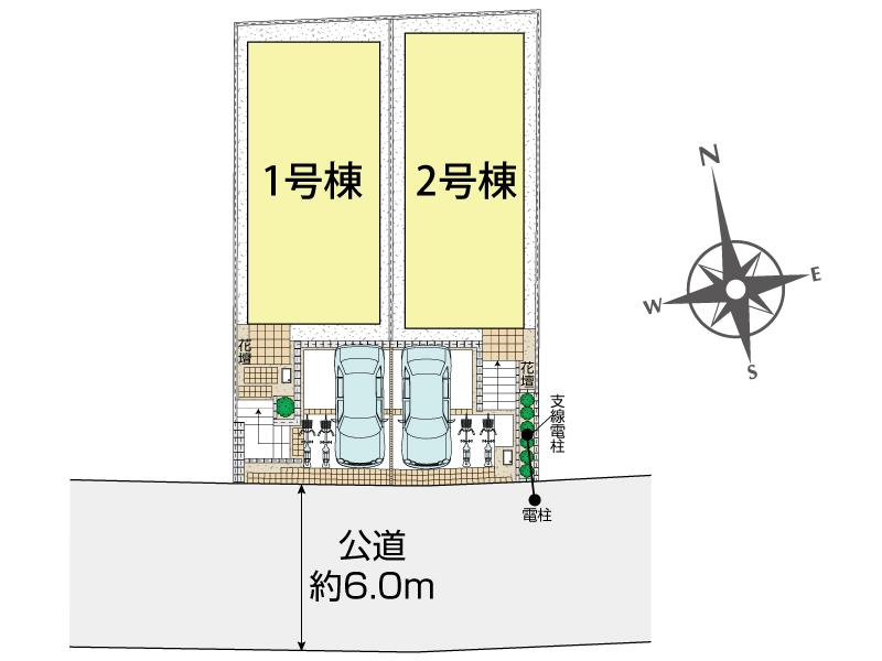 ブルーミングガーデン府中市小柳町５丁目２棟の見取り図
