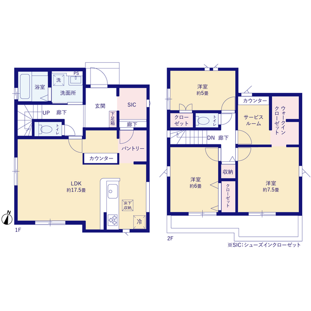 グラファーレ4367ふじみ野市新駒林４期２棟の見取り図