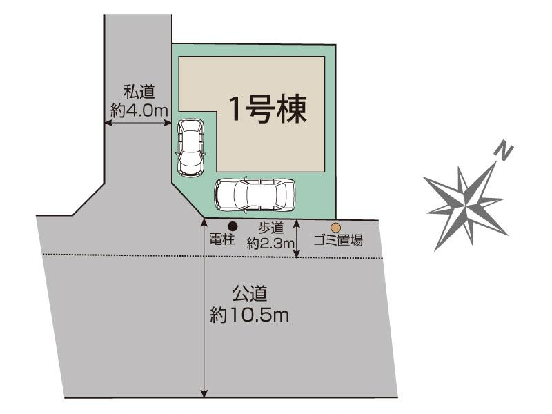 川口市鳩ヶ谷本町2丁目1棟 区画図