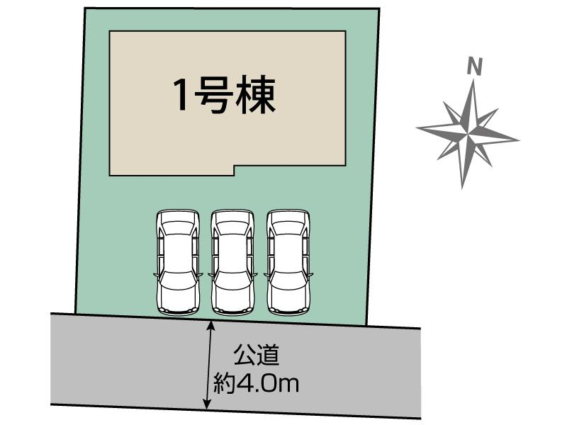 太田市亀岡町2期1棟 区画図