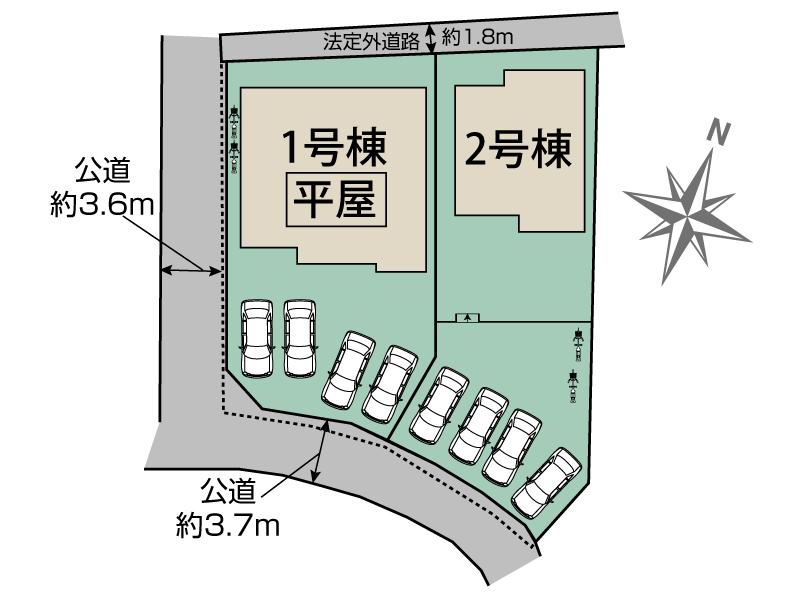 太田市鳥山中町2棟 区画図